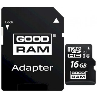 GoodRAM 16GB microSDHC Class10+ SD adapter